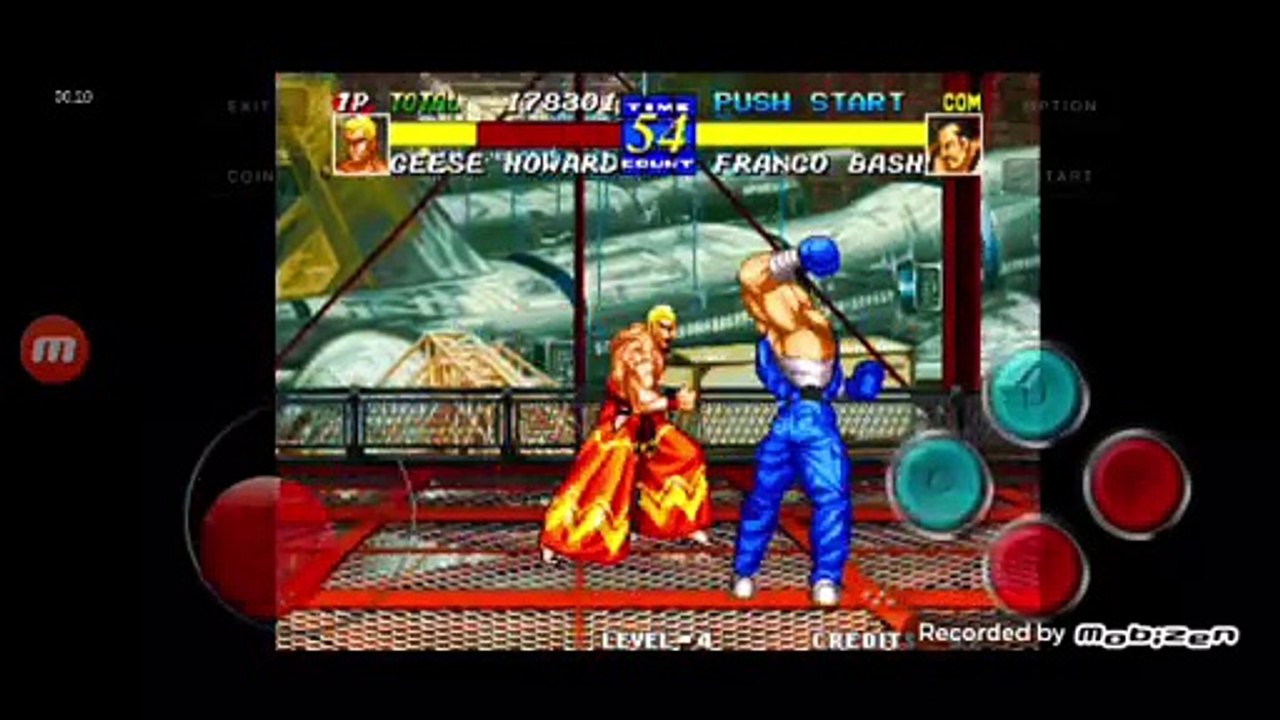 Fatal Fury 3 Geese Howard vs Franco Bash fala de vitória do Franco Bash em português parte 2
