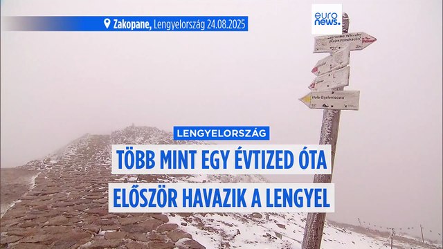 Több mint tíz év óta először esett hó a lengyel Tátrában augusztusban