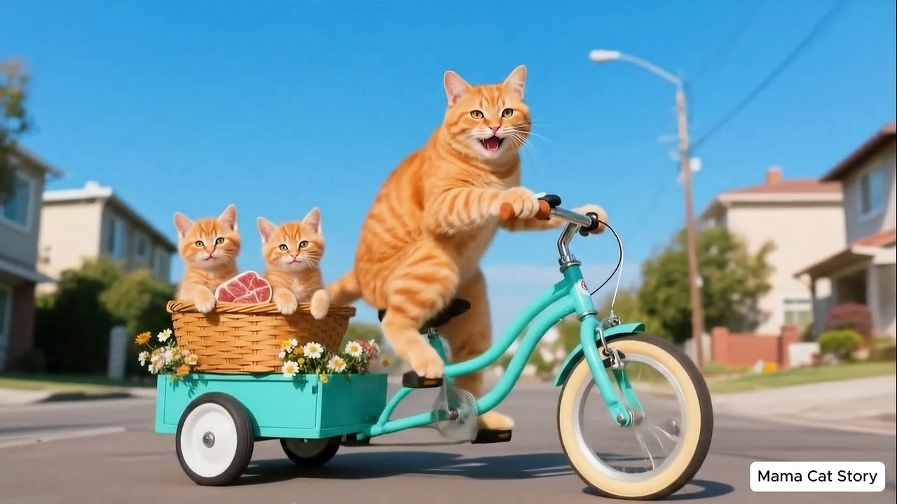 Panda Care Work of Mama Cat 🐼  Ginger Kitten Adds Laughter to the Zoo Visit 😂_2