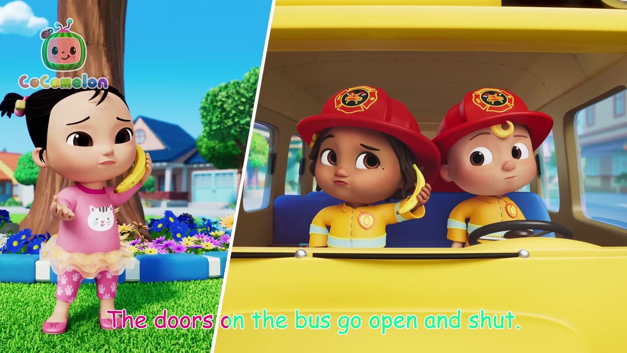 Wheels on the Bus! 🚌🎶Rescue Rocket + School Bus Versions! _ CoComelon Nursery Rhymes & Kids Songs