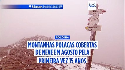O inverno está a chegar. Em agosto, caiu neve nas Tatras