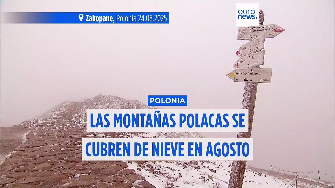Cae nieve en verano en la cordillera de Tatras por primera vez en 15 años