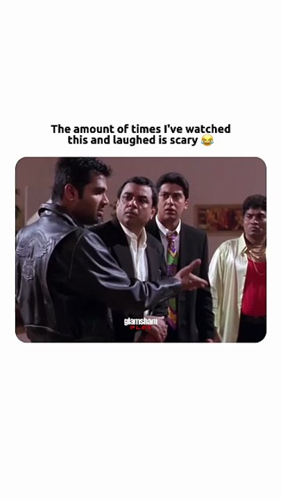 At this point, I can’t stop laughing even before it starts 🤣  #sunielshetty #pareshrawal #johnnylever #comedy #cinema #actors #glamsham [Glamsham, Johnny lever, paresh rawal, suniel Shetty, paresh rawal]