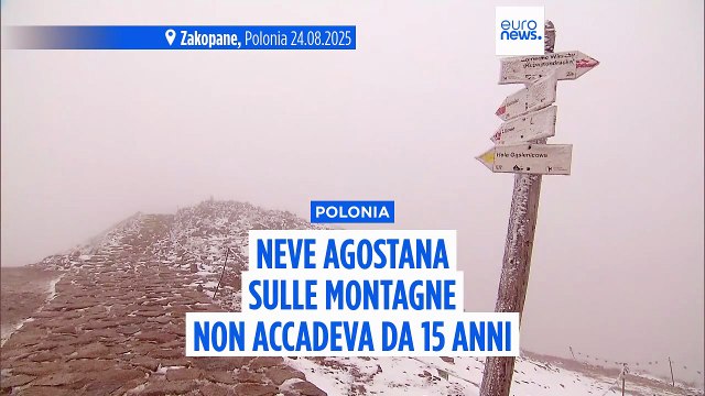 In Polonia arriva l'aria artica: primi fiocchi sui Monti Tatra ad agosto