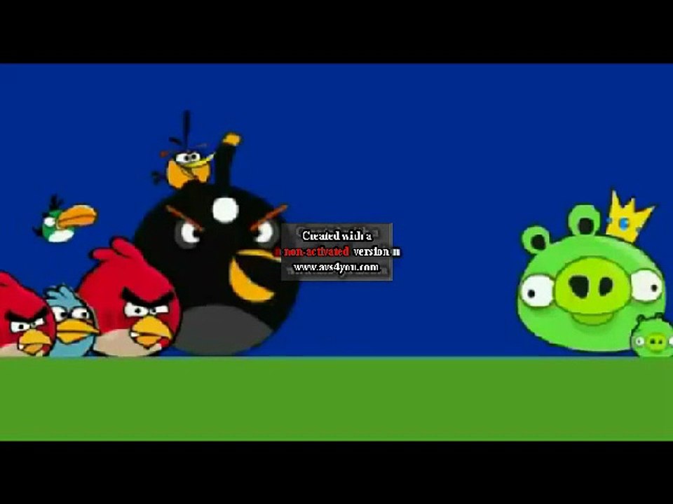 an unnamed Angry Birds video