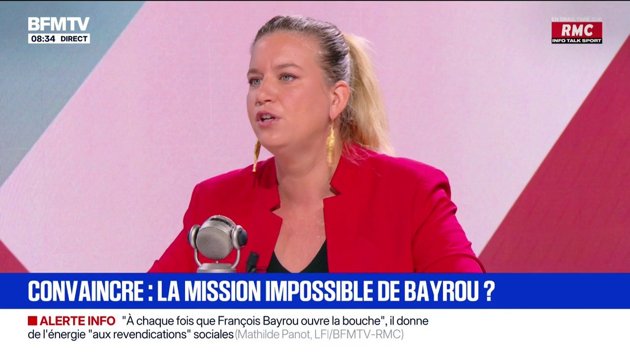 "À chaque fois que François Bayrou ouvre la bouche, cela nourrit la colère dans le pays", déclare Mathilde Panot (LFI)