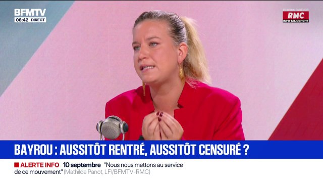 Slogan LFI à l'encontre du PS: J'admets qu'il y a une colère de la part de militants insoumis , déclare Mathilde Panot