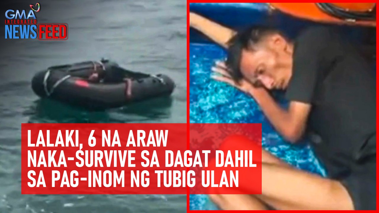 Lalaki, 6 na araw naka-survive sa dagat dahil sa pag-inom ng tubig ulan | GMA Integrated Newsfeed