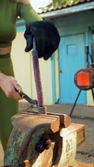 SIMPLE Trick to Straighten Hot Metal Springs! 👍🏼 #Hack #DIY #Shorts