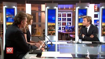 Johnny Hallyday & Amanda Sthers - Interview JT 20h France 2 (09 février 2013) | Livre "Dans mes yeux"