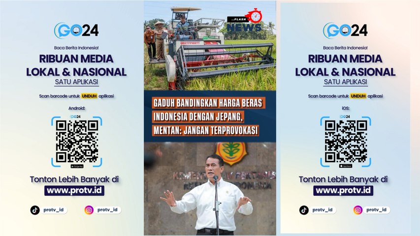 Gaduh Pernyataan Bandingkan Harga Beras Indonesia dengan Jepang, Mentan: Jangan Mudah Terprovokasi