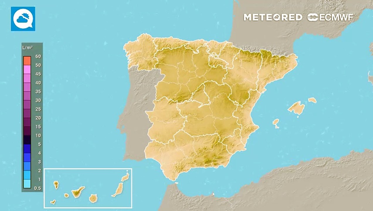 Tormentas y calima para empezar la semana en España