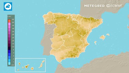 Tormentas y calima para empezar la semana en España