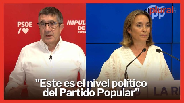 Patxi López ha lamentado que la única obsesión del PP es echar a Pedro Sánchez
