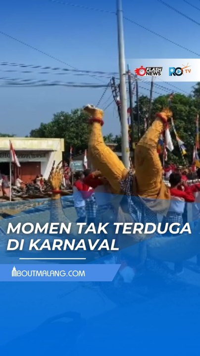 KOCAK!! OGOH-OGOH JATUH SAAT KARNAVAL