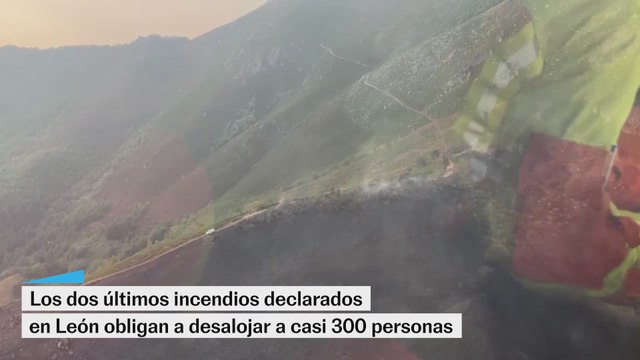 En León siguen activos al menos cinco grandes incendios