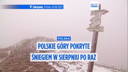 Nadchodzi zima. W Tatrach spadł śnieg w sierpniu. To pierwszy taki przypadek od 15 lat