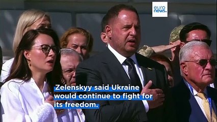 Zelenskyy marks independence day from Soviet Union vowing to fight for and defend Ukraine
