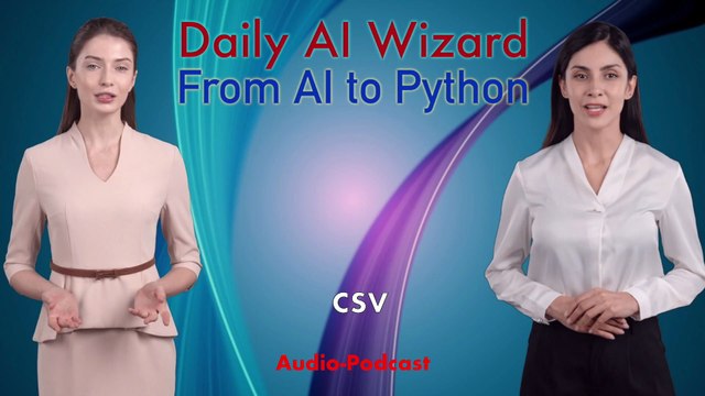 Day 43 Audio-Podcast: Working with CSV Files in Python – Beginner’s Guide for AI Coding | #DailyAIWizard