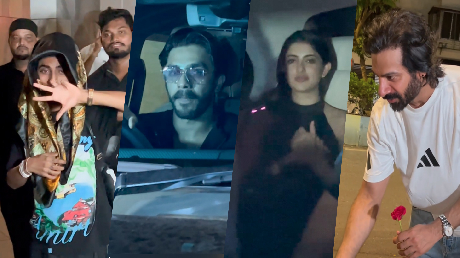 MC Stan, Aaishvary Thackeray, Karan Veer Mehra, Agastya & Navya Naveli Nanda - Starry Bandra Nights