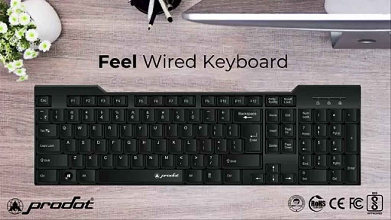 Buy Computer Keyboard Online – ProDot Durable, Spill-Resistant & Comfortable Typing