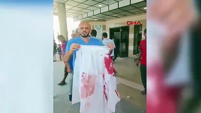 İsrail'den insanlık dışı saldırı: Hastaneyi kan gölüne çevirdiler!