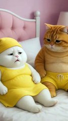 angry cat wife became happt with gold