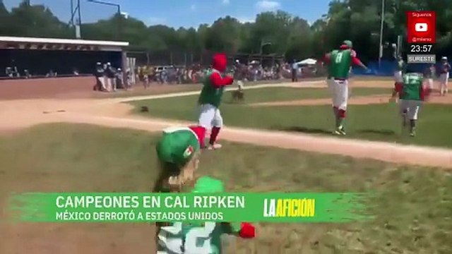Selección mexicana Sub 8 gana la Serie Mundial de Beisbol Cal Ripken ante EU