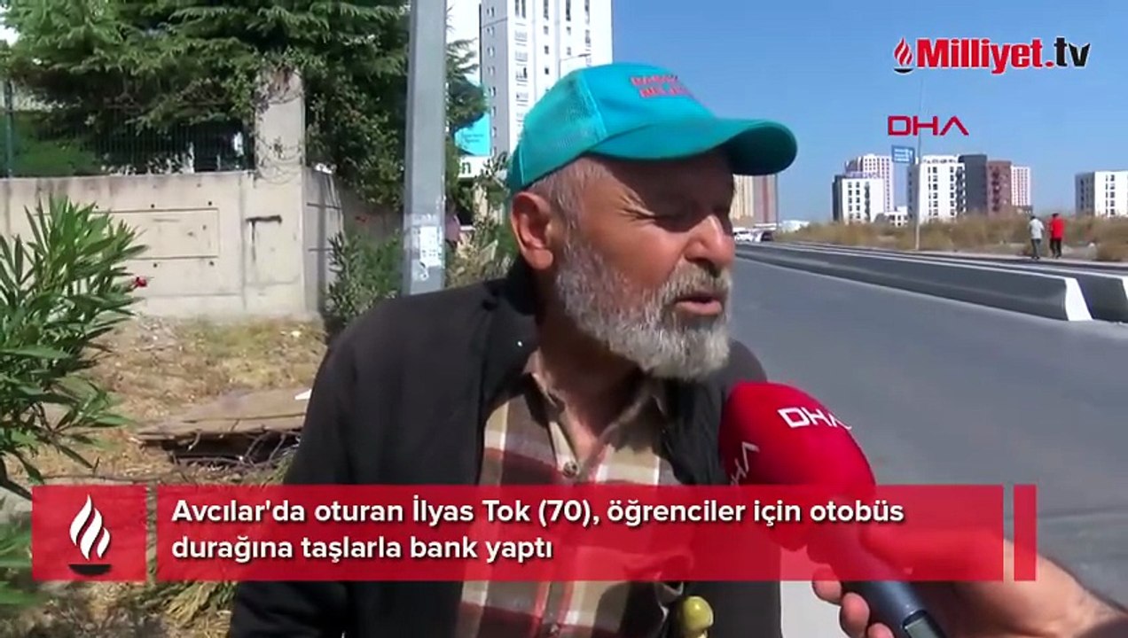 Ne belediye ne de İBB çözüm oldu! 70’lik İlyas amca gece taş taşıyıp yaptı: 300 öğrenci kullanacak