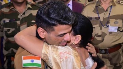अंतरिक्ष से लौट मां से कुछ यूं मिले शुभांशु; Video