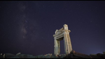 La Via Lattea sulle rovine di Palmira, il time-lapse