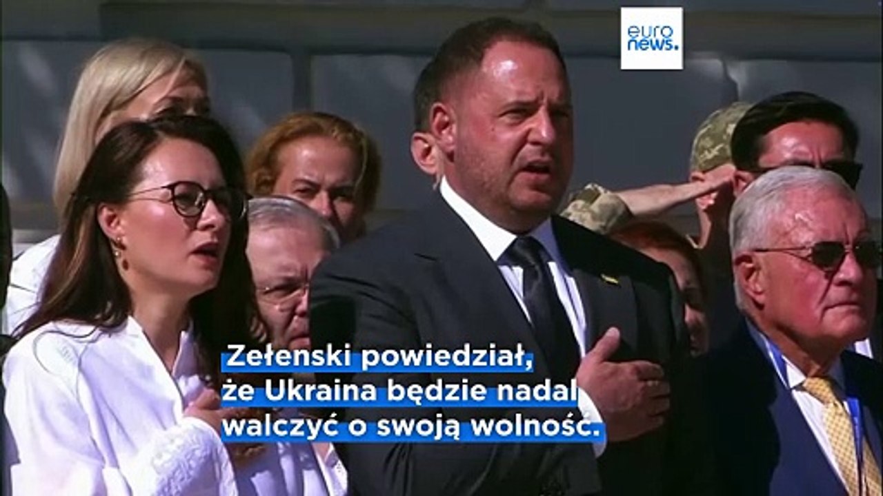 Zełenski przysięga bronić swojego kraju w dzień niepodległości Ukrainy