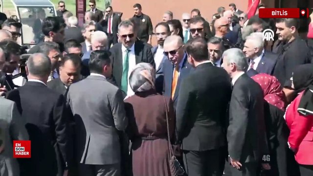 Cumhurbaşkanı Erdoğan ve Bahçeli Ahlat Selçuklu Kabristanı’nı ziyaret etti