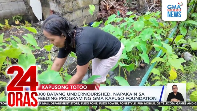 300 batang undernourished, napakain sa feeding program ng GMA Kapuso Foundation | 24 Oras