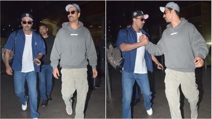 Ranbir Kapoor, Vicky Kaushal's bromance steals show at Mumbai airport. Video