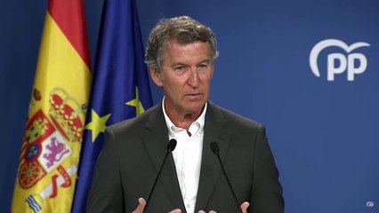 Feijóo: "Si la ministra de defensa ha actuado de forma tardía y a rastras, será su responsabilidad"