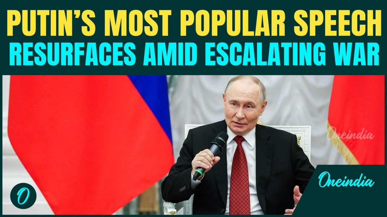 Putin's Most Popular Speech: Russian President Putin Mocks Israel, Declares Palestine Support