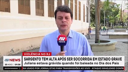 Sargento da Marinha baleada no RJ recebe alta