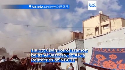 Sokan, köztük újságírók is meghaltak egy gázai kórházra mért izraeli csapásban