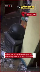 Noida Scare | Ceiling Collapse in Authority-Built Flat, No Casualties