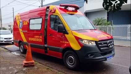 Homem fica ferido em acidente de trânsito na Rua Francisco Bartinik