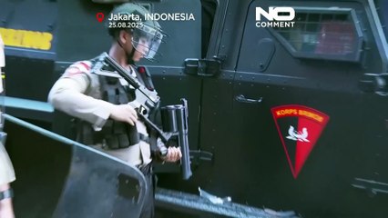 Students clash with riot police in Jakarta over MPs’ housing benefits