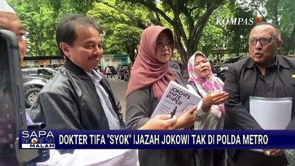 Kaget Ijazah Jokowi Sudah Tak di Polda Metro Jaya, Dokter Tifa: Tidak Terinfo | SAPA MALAM