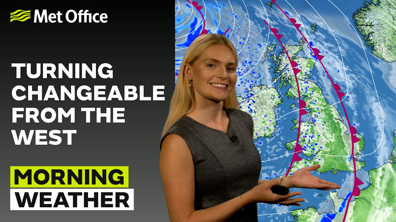 Met Office Tuesday Morning Weather Forecast 26/08/2025