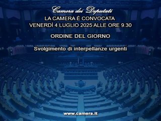 Roma - Camera - 19° Legislatura - 505° seduta (04.07.25)