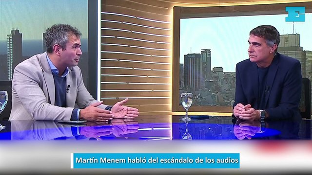 Martín Menem habló del escándalo de los audios