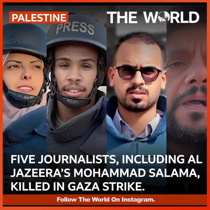 Five Journalists Killed in Israeli Strike on Gaza Hospital | @theworldeng | #shorts #short #news #palestine #theworldeng