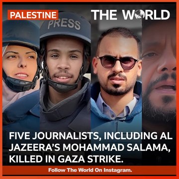 Five Journalists Killed in Israeli Strike on Gaza Hospital | @theworldeng | #shorts #short #news #palestine #theworldeng