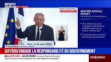 Discours de rentrée: François Bayrou engage la responsabilité du gouvernement dans un vote de confiance le 8 septembre prochain