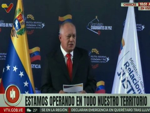 Vpdte. Sec. Cabello: Hemos presentado al país el decomiso de armas en varias ocasiones